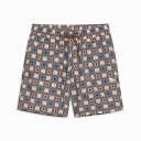 【40%OFF】PUMA CLASSICS NEW PREP AOP WOVEN SHORTS 6(Brown Mushroom)(プーマ クラシックス ニュー プレップ AOP ウーブン ショーツ 6)【メンズ レディース】【ハーフパンツ ショートパンツ 短パン 総柄 セットアップ可】【24SS】