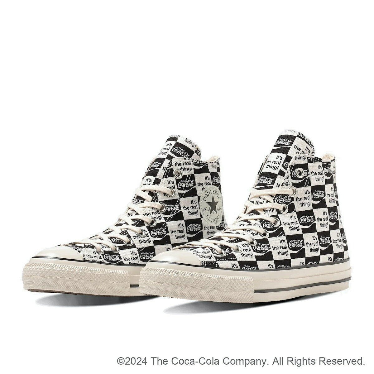 CONVERSE ALL STAR US Coca-Cola CK HI(ブラック/ホワイト)(コンバース オールスター US コカコーラ CK HI)【メンズ レディース】【スニーカー ハイカット コカ・コーラ コラボモデル】【24SS】