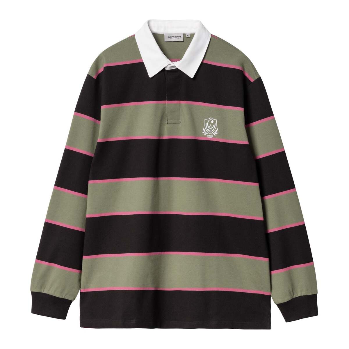 Carhartt WIP L/S Wilt Rugby Shirt(Wilt Stripe, Dollar Green)(J[n[g[NCvOX OX[u EBg Or[Vc)yY fB[Xzy K[Vc |CgS hJzy24SSz