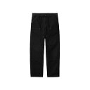 【500円OFFクーポン 5/6まで】Carhartt WIP DOUBLE KNEE PANT(Black (aged canvas))(カーハートワークインプログレス ダブル ニー パンツ)【メンズ レディース】【ズボン ワークパンツ ストレートシルエット 13オンス ニーパッチ】【24SS】