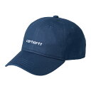 Carhartt WIP CANVAS SCRIPT CAP(Elder / White)(J[n[g[NCvOX LoX XNvg Lbv)yY fB[XzyLbv Xq |Cg hJSzy24SSz