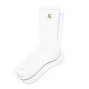 Carhartt WIP CHASE SOCKS(White / Gold)(カーハートワークインプログレス チェイス ソックス)【メンズ レディース】【ソック...