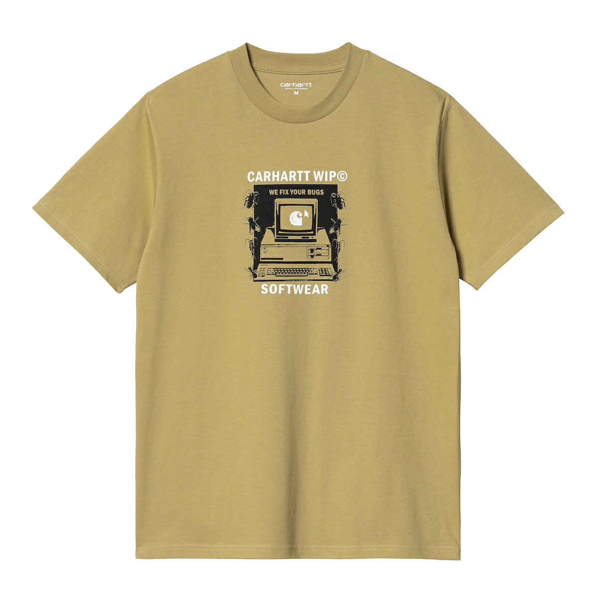 Rakuten - 【40%OFF】Carhartt WIP S/S Fixed Bugs T-Shirt(Agate)(カーハートワークインプログレス S/S フィックスド バグズ Tシャツ)【メンズ レディース】【半袖Tシャツ グラフィックロゴ フロントプリント ブランドロゴ】【24SS】