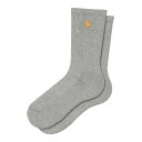 【30%OFF】Carhartt WIP CHASE SOCKS(Gray Heather / Gold)(カーハート ワークインプログレス チェイス ソックス...