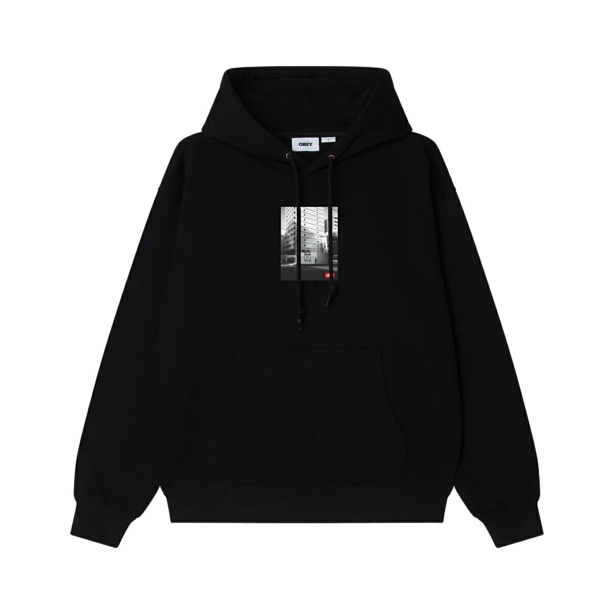 乐天商城 - 【ラスト1点】【30%OFF】OBEY OSAKA PHOTO(BLACK)(オベイ オオサカ フォト)【メンズ】【フーディー パーカー グラフィックプリント】【25SS】