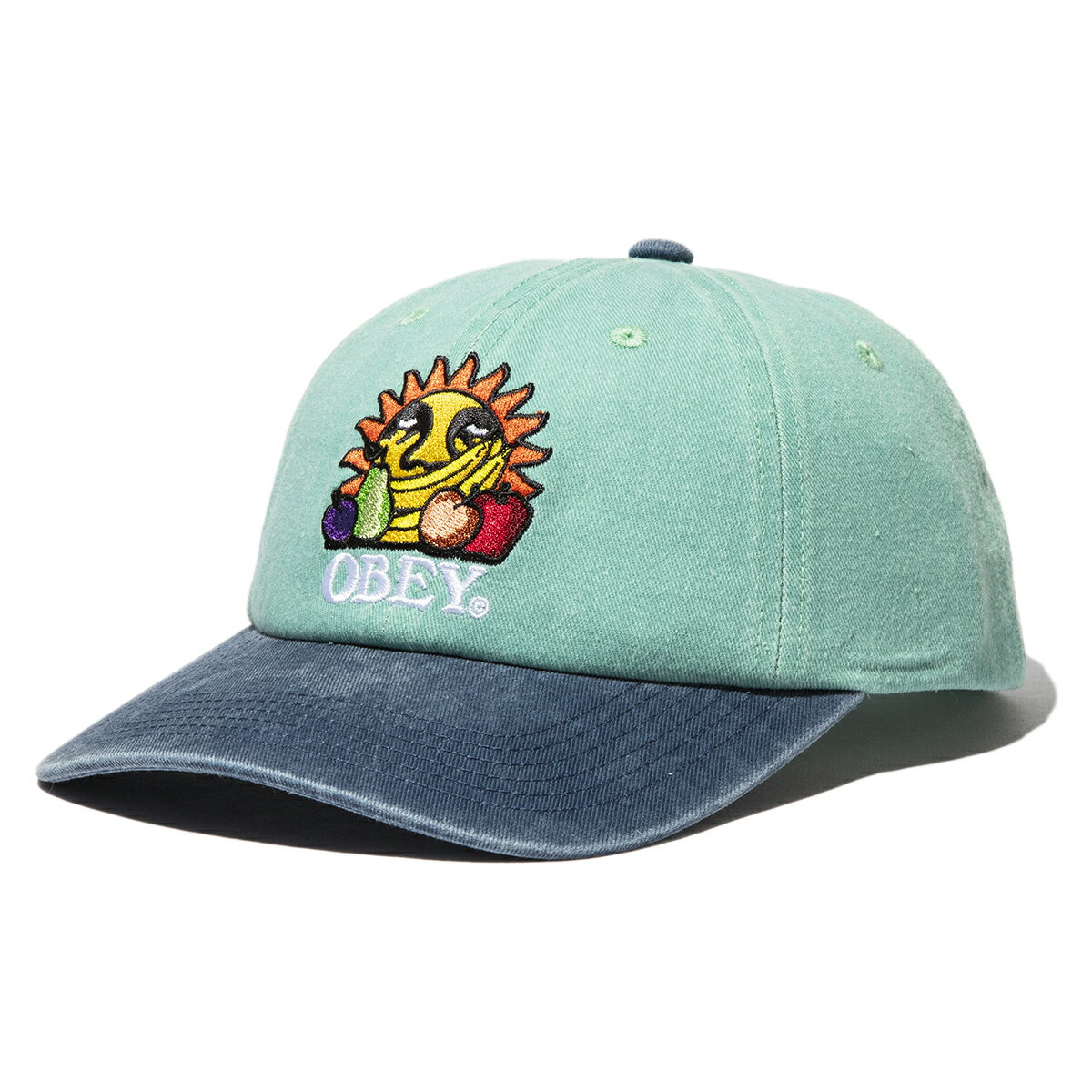 オーベイ 【ポイント5倍 16日1:59まで】OBEY PIGMENT FRUITS 6 PANEL SNAPBACK(PIGMENT SEA SPRAY MULTI)(オベイ ピグメント フルーツ 6パネル スナップバック)【メンズ レディース】【帽子 キャップ】【24SS】