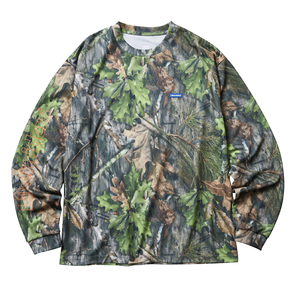 【20%OFF】Liberaiders CAMO L/S DRY TEE(CAMO)(リベレイダース カモ ロングスリーブ ドライ Tシャツ)【メンズ】【長袖Tシャツ 吸水速乾 ロゴ】【25SS】