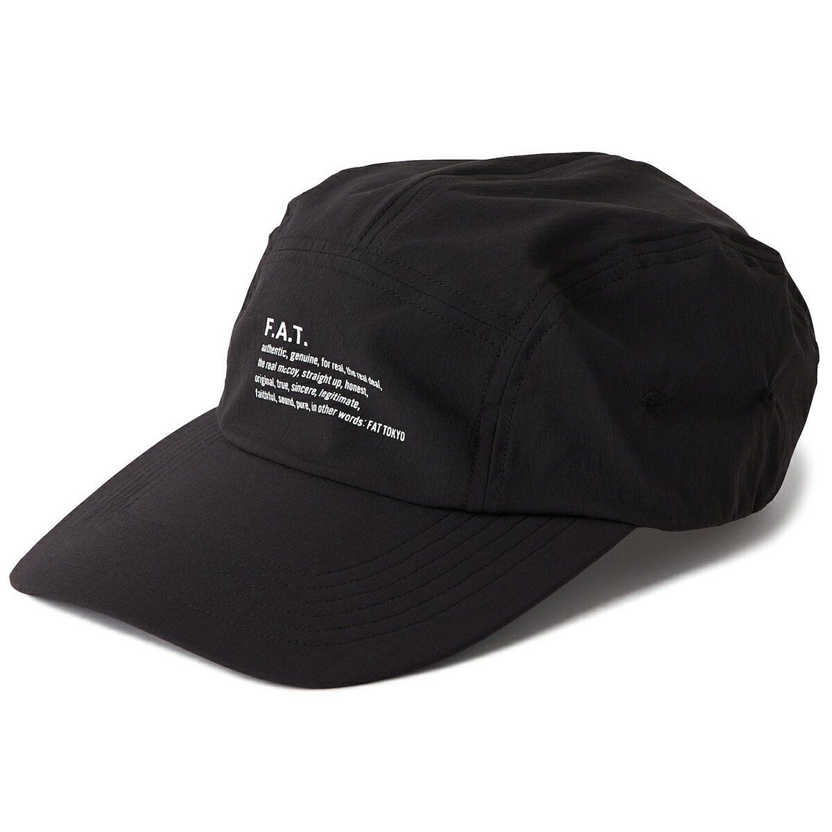 F.A.T. CURTIN(BLACK)(エフエイティー カーティン)【メンズ】【帽子 キャップ ナイロン 速乾】【25SS】