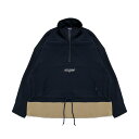 APPLEBUM Bicolor Half-Zip Anorak(NAVY/BEIGE)(アップルバム バイカラー ハーフジップ アノラック)【メンズ】【ウィンドブレーカー 撥水 ポケット】【25SS】(4)