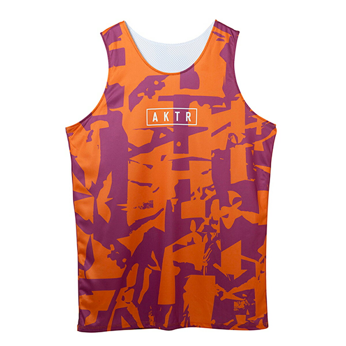 【30%OFF】AKTR CUT-UP CAMO REVERSIBLE TANK(ORxWH)(アクター カットアップ カモ リバーシブル タンク)【メンズ レ...