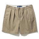 【pt10倍 11日1:59まで】POLO RALPH LAUREN RELAXED FIT PLEATED CHINO SHORTS(BEIGE/KHAKI)...