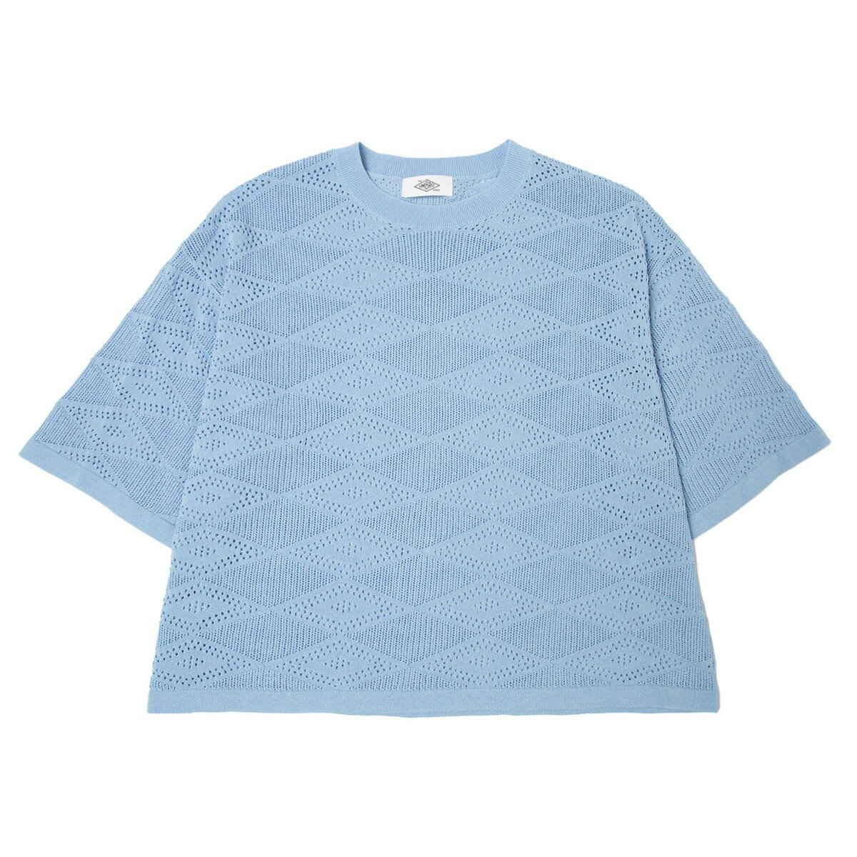 【20%OFF】UMBRO HOUSE Mesh knit S/S tops(Sax)(アンブロハウス メッシュニットS/Sトップス)【メンズ レディース】【ニ...