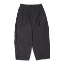 【pt10倍 11日1:59まで】UMBRO HOUSE Wide tapered trousers(Black)(アンブロハウス ワイドテーパードパンツ)【メ...