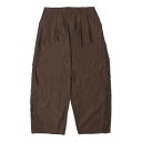 【pt10倍 11日1:59まで】UMBRO HOUSE Wide tapered trousers(Brown)(アンブロハウス ワイドテーパードパンツ)【メ...