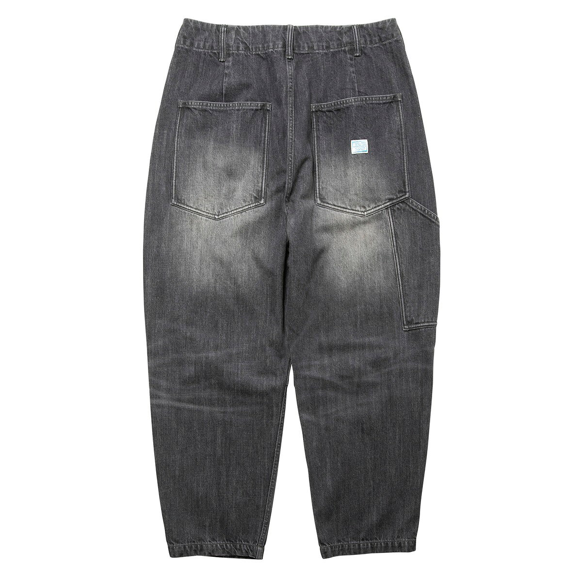 Liberaiders DENIM SARROUEL PANTS (BLACK) (リベレイダース デニム サルエル パンツ)【メンズ】【サルエルパンツ デニムパンツ ヴィンテージ加工 ペンキ加工 ブラック】【25FW】 2