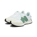 【pt15倍 7/15まで】New Balance 327(White with Dark Juniper)(ニューバランス U327)【レディース】【スニーカー ローカット スウェード】【25SS】