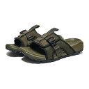 THE NORTH FACE EXPLORE CAMP SLIDE(ニュートープグリーン×TNFブラック)(ザ ノース フェイス エクスプローラー キャンプ スライド)【メンズ】【サンダル クッション性 グリップ リサイクル素材】【25SS】