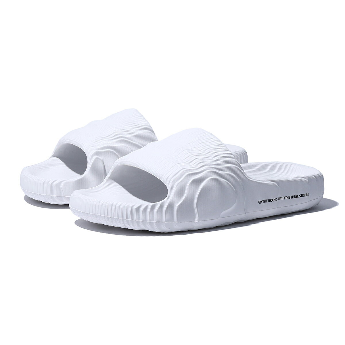 adidas Originals ADILETTE 22 SLIDES(クリスタルホワイト/クリスタルホワイト/コアブラック)(アディダス オリジナルス アディレッタ 22 サンダル)【メンズ レディース】【サンダル スリッポン サステナブル】【23SS】