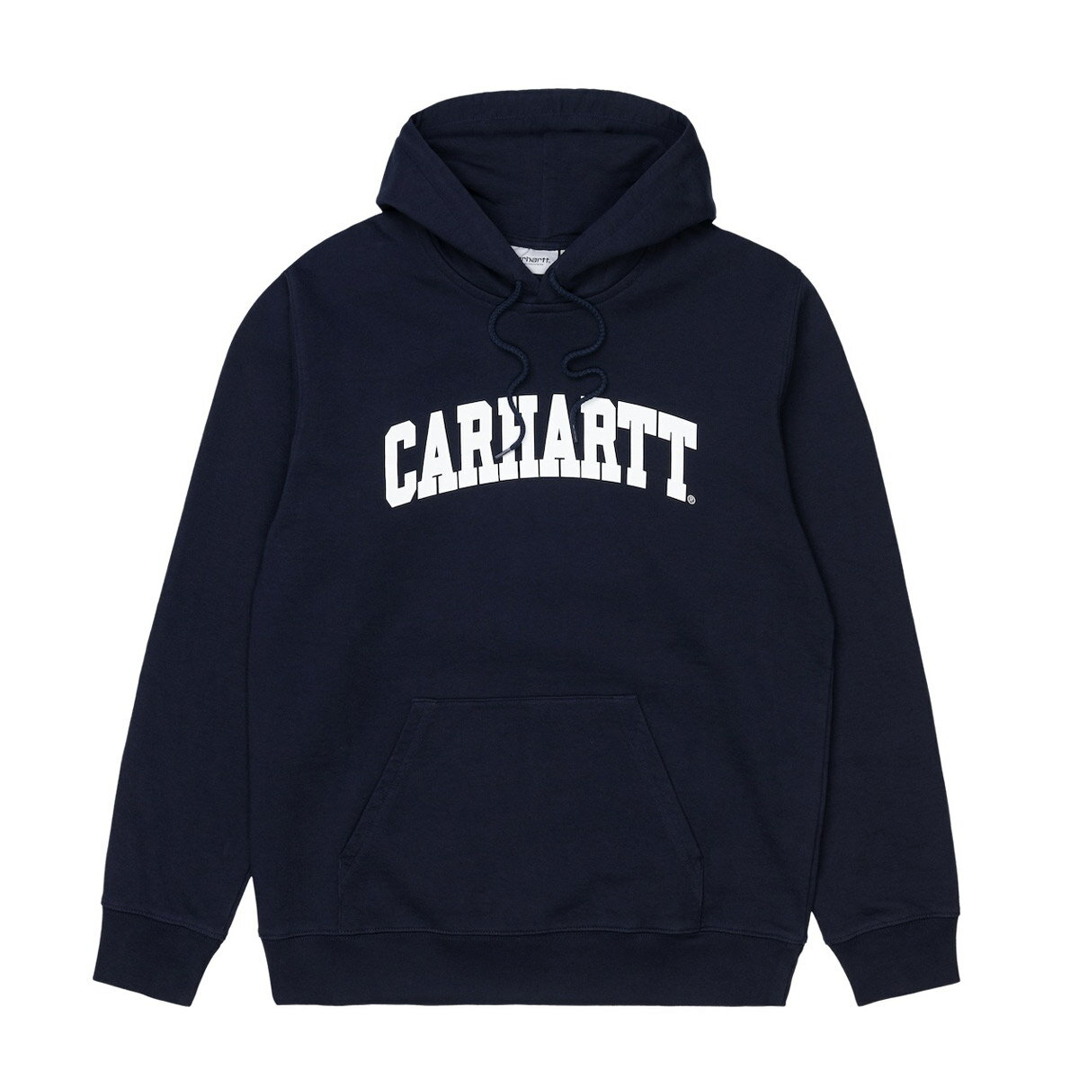 CARHARTT HOODED UNIVERSITY SWEATSHIRT(Dark Navy / White)(カーハート フーデッド ユニバーシティ スウェット シャツ)【メンズ】【パーカー】【21FW-I】