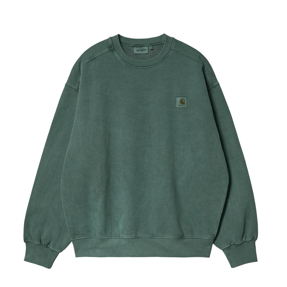 【ラスト1点 サイズ:M】Carhartt VISTA SWEATSHIRT(GREEN)(カーハート ビスタ スウェット シャツ)【メンズ】【スウェット】【21FW-I】