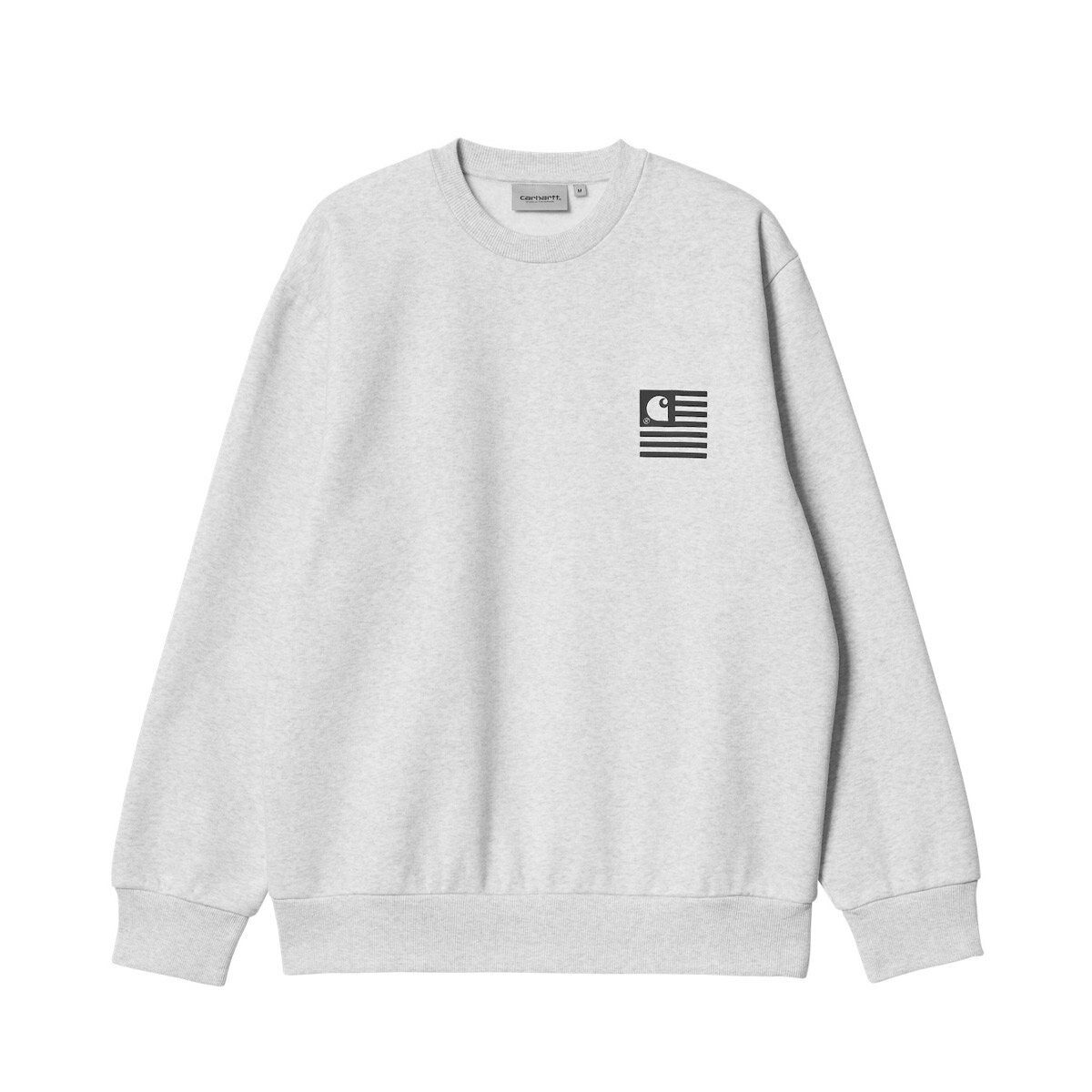 CARHARTT FADE STATE SWEATSHIRT(Gray/Black)(カーハート フェイド ステイト スウェットシャツ)【メンズ】【スウェット】【21FW-I】【50off】