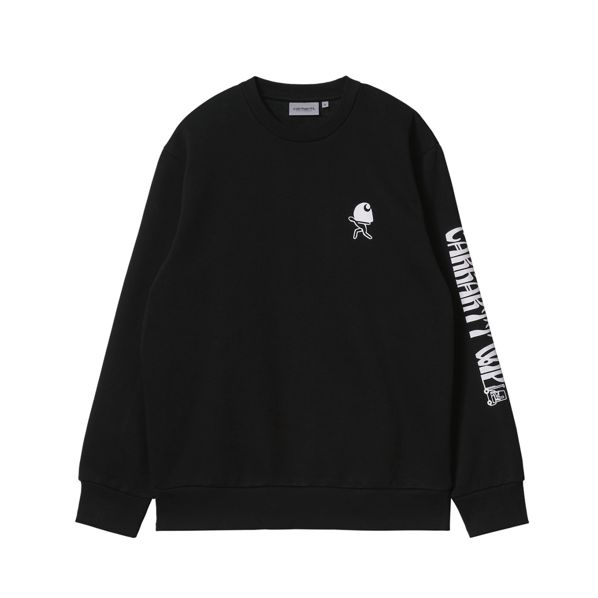 CARHARTT REMOVALS SWEATSHIRT(Black / White)(カーハート リムーバル スウェットシャツ)【メンズ】【スウェット】【21FW-I】【50off】