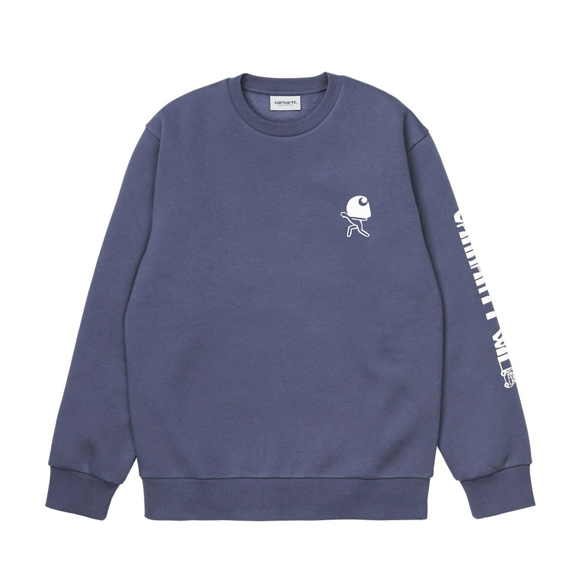 CARHARTT REMOVALS SWEATSHIRT(Blue / White)(カーハート リムーバル スウェットシャツ)【メンズ】【スウェット】【21FW-I】【50off】