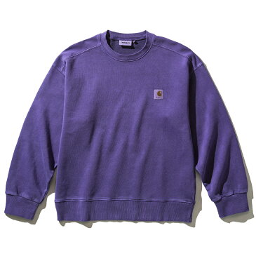 Carhartt NELSON SWEATSHIRT(PURPLE)(カーハート　ネルソンスウェットシャツ)【メンズ】【シャツ】【22SS】【20off】