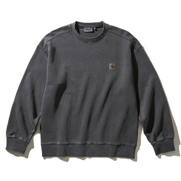 Carhartt NELSON SWEATSHIRT(BLACK)(カーハート ネルソンスウェットシャツ)【クルースウェット】【22SP】【20off】