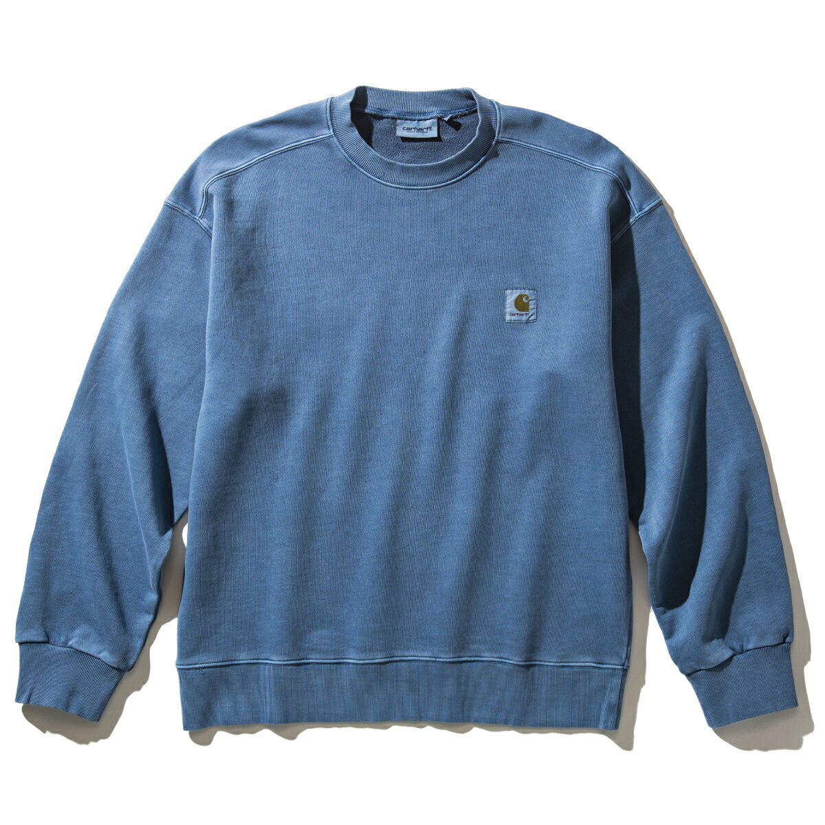 Carhartt NELSON SWEATSHIRT(BLUE)(カーハート ネルソンスウェットシャツ)【クルースウェット】【22SP】【20off】