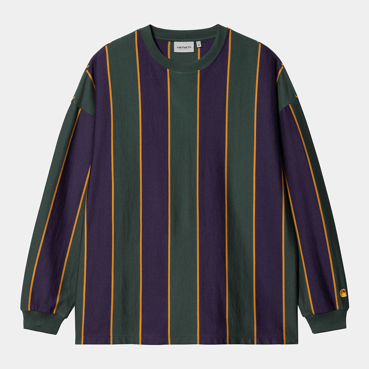 【30%OFF】Carhartt WIP L/S RUBEN T-SHIRT(RubenStripe D Green)(カーハートワークインプログレス ロングスリーブ ルーベン ティーシャツ )【メンズ レディース】【長袖 ロンT ストライプ】【23FW】