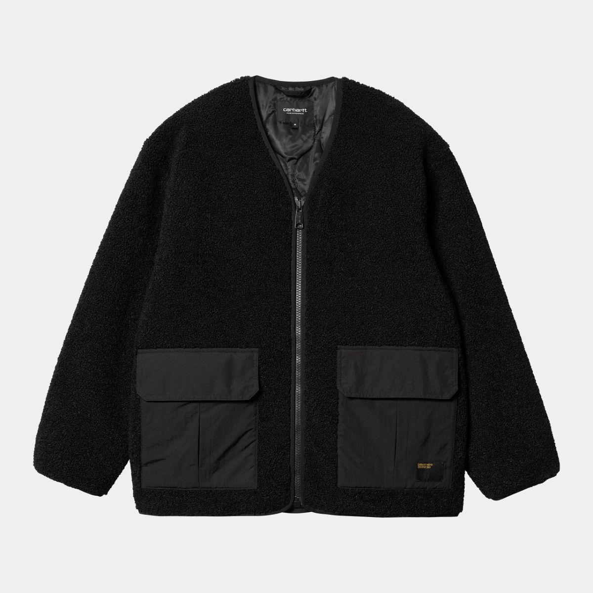 カーハート ボアジャケット レディース 【ポイント5倍 16日1:59まで】Carhartt WIP DEVIN LINER(Black)(カーハートワークインプログレス デビン ライナー)【メンズ レディース】【アウター ジャケット ライナー ボア】【23FW】