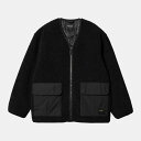 カーハート ジャケット メンズ 【500円OFFクーポン 5/6まで】Carhartt WIP DEVIN LINER(Black)(カーハートワークインプログレス デビン ライナー)【メンズ レディース】【アウター ジャケット ライナー ボア】【23FW】