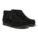 【ポイント10倍 27日9:59まで】Clarks WallabeeEVO Bt(ブラックスエード)(クラークス ワラビーエヴォブーツ)【メンズ】【モカシン シューズ 靴 スウェード】【24SS】