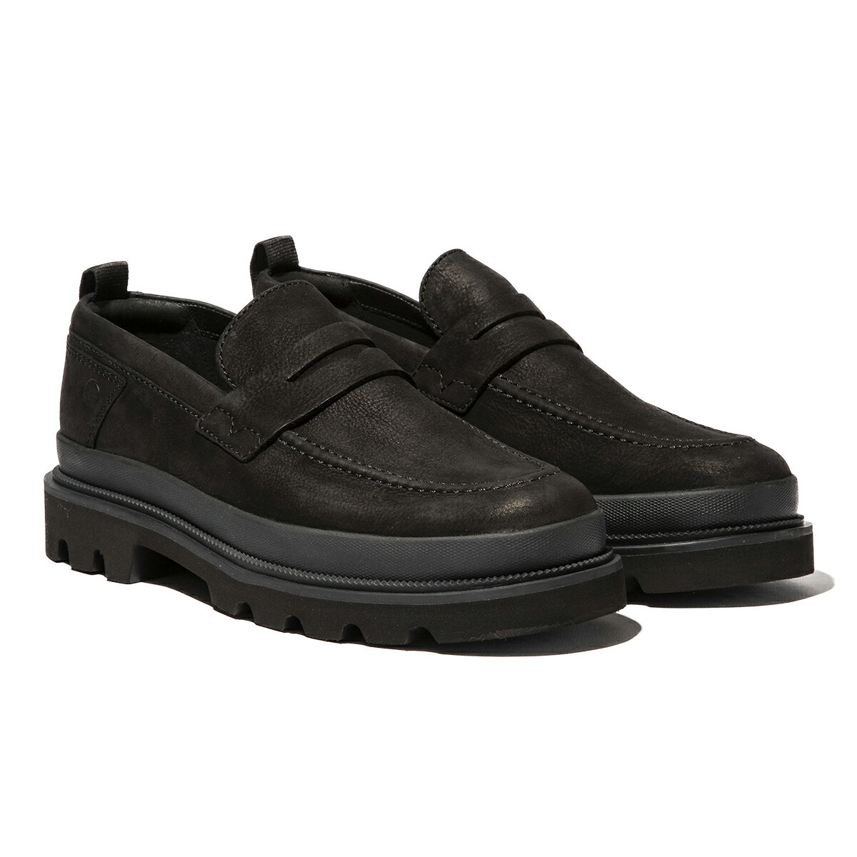 【500円OFFクーポン 5/20限定】Clarks Badell Step(ブラックヌバック)(クラークス バデルステップ)【メンズ】【ローファー シューズ 靴 ヌバック クッション性】【24SS】