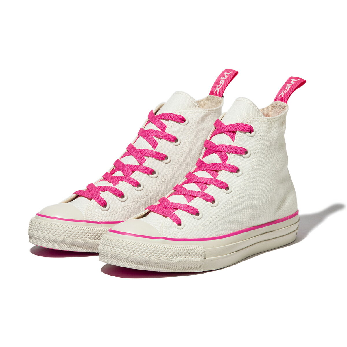 楽天KineticsCONVERSE ALL STAR （R） X-girl HI（WHITE）（コンバース オールスター （R） エックスガール HI）【レディース】【スニーカー ハイカット コラボ 限定 エックスガール X-girl ホワイト ピンク】【23SS】