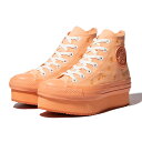 CONVERSE ALL STAR (R) ancco CHUNKYLINE HI(パステルオレンジ)(コンバース オールスター R ancco チャンキーライン ハイ)【レディース】【シューズ 靴 スニーカー 厚底 ハイカット コラボ ancco オレンジ】【23SS】
