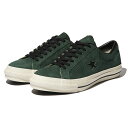 【ポイント10倍 27日9:59まで】CONVERSE ONE STAR J SUEDE(グリーン/ブラック)(コンバース ワンスター J スエード)【メンズ】【スニーカー シューズ 靴 ローカット メイドインジャパン ワンスター グリーン】【23SS】