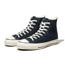 【500円OFFクーポン 5/6まで】CONVERSE SUEDE ALL STAR J HI(ネイビーブルー)(コンバース スエード オールスター J HI)【メンズ レディース】【ハイカット スニーカー シューズ 靴 メイドインジャパン スウェード】【23FW】