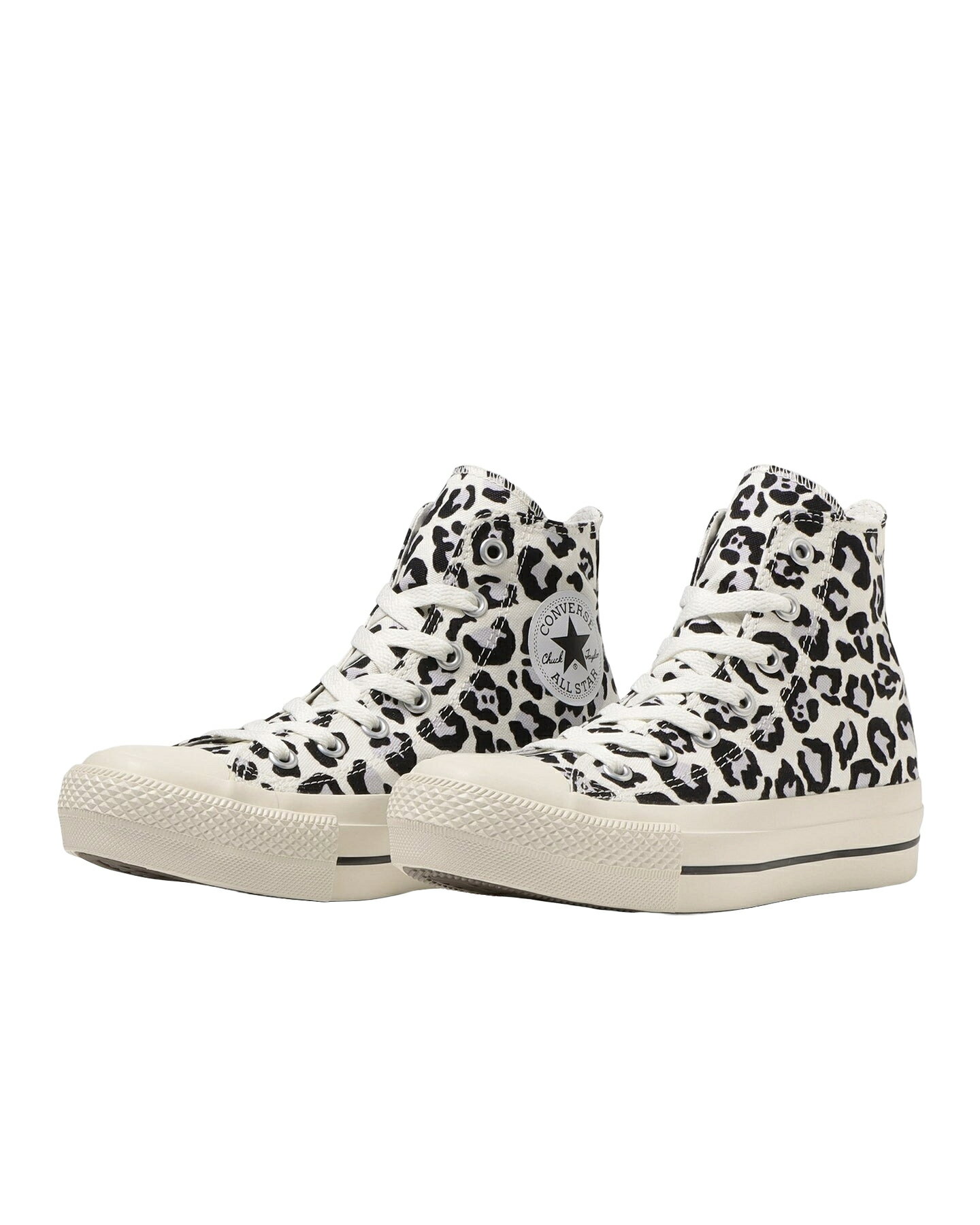 楽天Kinetics【20％OFF】CONVERSE ALL STAR PLTS MONOLEOPARD HI（ホワイト）（コンバース オールスター PLTS モノパレード HI）【レディース】【スニーカー シューズ 靴 ハイカット レパード柄 総柄 厚底】【24SS】