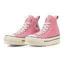 CONVERSE ALL STAR SHARKSOLE HI(ピンク)(コンバース オール スター シャークソール HI)【メンズ レディース】【スニーカー ハイカット シャークソール 厚底 ソールアレンジモデル】【24SS】