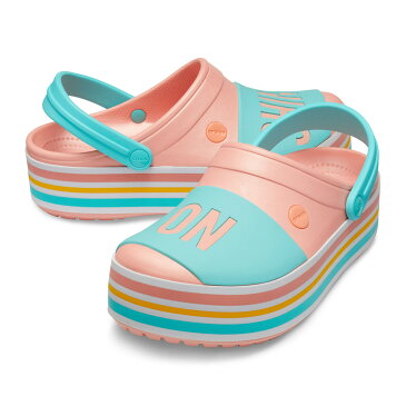 crocs Crocband™ platform bold color clog(melon)(クロックス クロックバンド™ プラットフォーム ボールド カラー クロッグ)【レディース】【サンダル】【21SS-I】