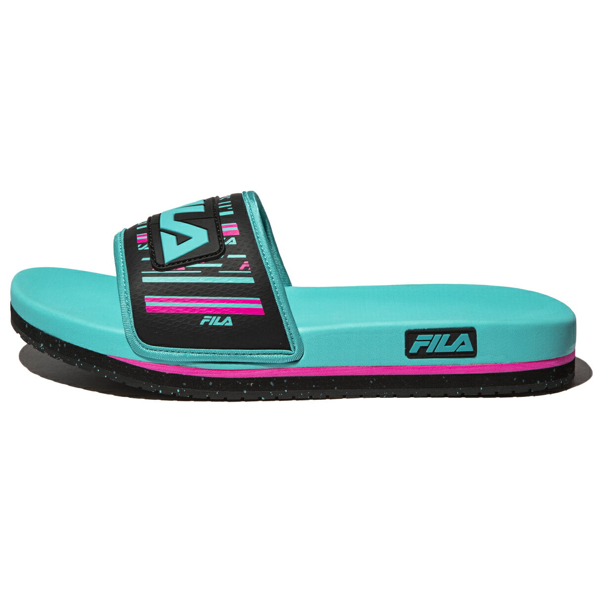 【全品ポイント5倍 23日1:59まで】FILA LUNAR SLIDE PISTONS(BLACK/GREEN)(フィラ ルナスライド)【メンズ】【サンダル】【21FW】【30off】