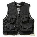 FIRST DOWN RIVER VEST TASLAN NYLON(BLACK)(ファーストダウン リバーベスト ナイロンタスラン)