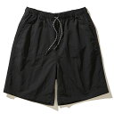 FIRST DOWN COZY SHORTS TASLAN NYLON(BLACK)(ファーストダウン コジーショーツ ナイロンタスラン)【メンズ】【ショートパンツ アウトドア 短パン 撥水】【23SS 】