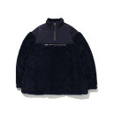 FIRST DOWN BOA FLEECE ANORAK JKT(NAVY)(ファーストダウン ボアフリース アノラック ジャケット)