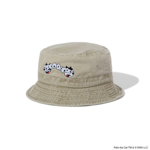 【30%OFF】FLATLUX Trick Bucket Hat(Khaki)(フラットラックス トリック バケットハット)【メンズ】【帽子 ハット フィリックス・ザ・キャット コラボ】【24SS】 【30%OFF】FLATLUX Trick Bucket Hat(Khaki)(フラットラックス トリック バケットハット)【メンズ】【帽子 ハット フィリックス・ザ・キャット コラボ】【24SS】