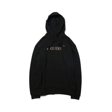 GUESS MEN'S L/SLV HOODIES_ANIMAL COLLECTION(BLACK)(ゲス フーディ アニマル コレクション)【atmos】【メンズ】【レディース】【パーカー】【18HO-S】