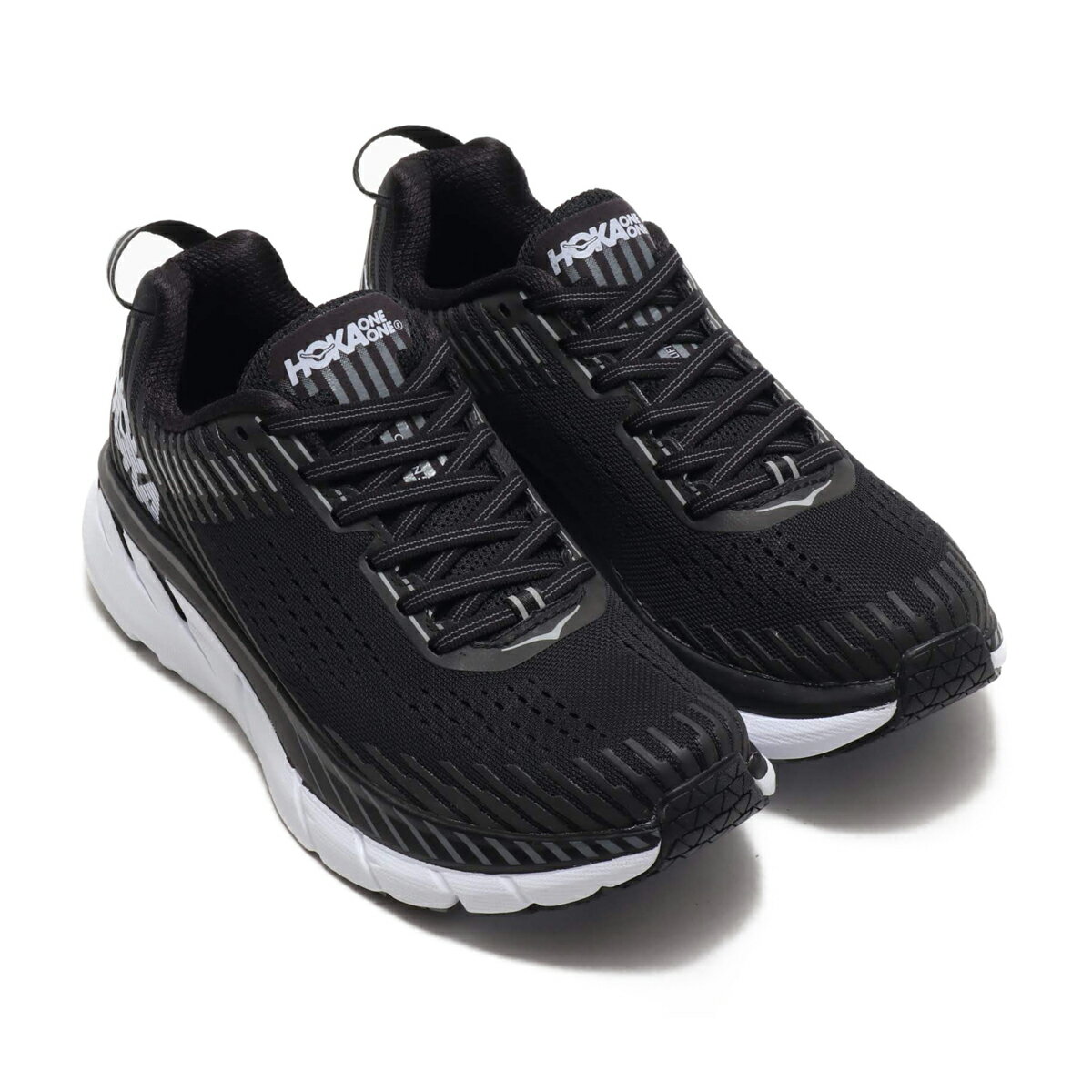 HOKA ONEONE CLIFTON 5(Black/White)(ホカ オネオネ クリフトン 5)【レディース】【スニーカー】【19SS-I】