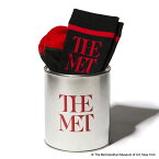 THE MET LOGO SOCKS for Kinetics CAN SET(BLACK)(メトロポリタンミュージアム ロゴ ソックス フォー キネティクス コラボ カンセット)【メンズ】【ソックス】【靴下】【22SS】